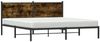 vidaXL Metallbett ohne Matratze Räuchereiche 160x200 cm 4007670 Bild 4