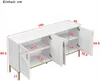 Sideboard 160/40/80.5 cm, Mehrzweckschrank mit Türen, Aufbewahrungsschrank, Küchenbuffet, Küchenschrank Bild 5