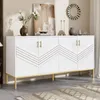 Sideboard 160/40/80.5 cm, Mehrzweckschrank mit Türen, Aufbewahrungsschrank, Küchenbuffet, Küchenschrank Bild 3
