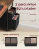 VASAGLE Arbeitstisch mit Monitorständer und Stoffschubladen, Computertisch mit Ladestation, für Büro, 140 x 60 cm, braun Bild 4
