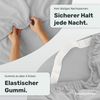 twenty:three® Bettlaken Lyocell Spannbettlaken Light Gray, Lyocell, Atmungsaktiv, Ultraweich, 100% TENCEL™ Lyocell, 90x200 Bild 4