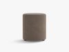 Micadoni Pouf Dia 40cm Samt Salvador Grau Braun Bild 4