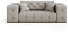 Sofa Designersofa CHANTAL 2-Sitzer in Stoff Opera Velvet Gelbgold Bild 2