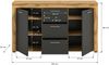 xonox. home Wohnen Jam X8BN1T01 Sideboard Schrank Lowboard Wohnzimmerschrank in Wotan Eiche Melamin/grau Nachbildung, ca. B/H/T: 125 x 80 x 35 cm Bild 4