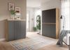 Universalschrank (B/H/T: 235x175x37 cm) in Evoke Oak Nachbildung und anthrazit Bild 5