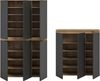 Universalschrank (B/H/T: 235x175x37 cm) in Evoke Oak Nachbildung und anthrazit Bild 3