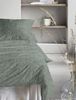 Irisette Mink Flausch Cotton Bettwäsche 155x220 uni Melange grün tanne 8835-30 Bild 3