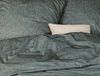 Irisette Mink Flausch Cotton Bettwäsche 155x220 uni Melange grün tanne 8835-30 Bild 2