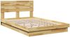 vidaXL Massivholzbett mit Kopfteil ohne Matratze 120x200 cm Eichenholz 3315742 Bild 3