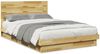 vidaXL Massivholzbett mit Kopfteil ohne Matratze 120x200 cm Eichenholz 3315742 Bild 2