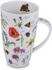 DUNOON Becher Henley Wayside 600 ml Bone China Kaffeetasse 15 cm Teetasse 0,6 l Hochwertige Porzellantasse Elegantes modernes Design mit Blumen und insekten Spülmaschinenfest Geschenk Bild 3