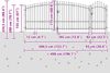 vidaXL Gartentor mit Schloss Woerden Grau 175x400 cm Stahl 42008910 Bild 3