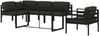 vidaXL 6-tlg. Garten-Lounge-Set mit Kissen Aluminium Anthrazit 3115925 Bild 3