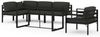 vidaXL 6-tlg. Garten-Lounge-Set mit Kissen Aluminium Anthrazit 3115925 Bild 2