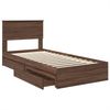 vidaXL Aufbewahrungsbett Braun Eichen-Optik 75 x 190 cm Holzwerkstoff 3408514 Bild 5