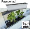 BigDean 10er Set Zink Paletten Blumenkästen - Einsatz 38cm groß silber - aus Metall verzinkt - Zinkkasten Pflanzkasten Balkonkasten Blumentopf für Europaletten Bild 4