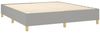 vidaXL Boxspringbett mit Matratze & LED Stoff Hellgrau 180x200 cm, Härtegrad: H2 [3139213] Bild 5