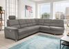 Ecksofa >Ludwigshafen< in 1219 Toro anthrazit - 236x113x275cm (BxHxT) Bild 2