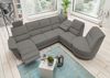 Ecksofa >Ludwigshafen< in 1219 Toro anthrazit - 236x113x275cm (BxHxT) Bild 3