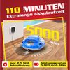 Hecht Poolroboter bis 85 m² mit 3,5 m³/h, 110 min Laufzeit mit 12V 5Ah Akku, 1-Klick-Bedienung, 3 kg, 2,5 m Tauchtiefe Bild 4