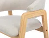 Vente-unique - SOLUNA Stuhl Stoff Beige - B 53,5 cm x H 82 cm x L 56 cm Bild 5