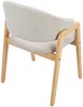 Vente-unique - SOLUNA Stuhl Stoff Beige - B 53,5 cm x H 82 cm x L 56 cm Bild 4