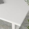 Weißer Couchtisch Holz Metallgestell Beistelltisch Wohnzimmer 100x55x45cm Bild 5