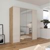 OTTO home Drehtürenschrank Kleiderschrank Kleiderschränke Schrank Garderobe AGORDO mit Glasfront (in zwei Griff-Farben, Breiten 91-405 cm) durchdachte Innenausstattung, in 8 Breiten und 2 Höhen MADE IN GERMANY Bild 2