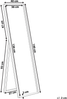 Standspiegel TORCY 140 cm Silber Bild 2