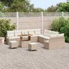 vidaXL Garten-Sofa-Set mit Kissen mit Speicher 13 pcs Beige und Creme 3364536 Bild 3