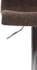 Barhocker BERLIN - Braun, Stoff Barhocker mit Lehne Barstuhl Tresenhocker Tresenstuhl Kneipenhocker Kneipenstuhl Bild 5