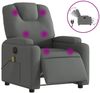 vidaXL Massagesessel Elektrisch Dunkelgrau Stoff 3204357 Bild 2