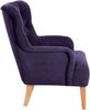 Sessel Kaiya Bezug Veloursstoff Buche natur / violett 21243 Bild 2