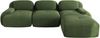 Modulares Ecksofa H 75 x T 298 x B 178 cm aus Cord in Grün, rahmenlos und montagefrei Bild 4