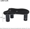 Merax Unregelmäßiger Couchtisch in Wolkenform, 107cm Länge, 66cm Breite, 40.5cm Höhe, MDF-Tischplatte und PVC-Beine, Schwarz Bild 4