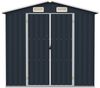 vidaXL Gerätehaus Anthrazit 205x129x183 cm Verzinkter Stahl 46299 Bild 3