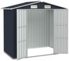 vidaXL Gerätehaus Anthrazit 205x129x183 cm Verzinkter Stahl 46299 Bild 2
