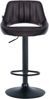2er Set Barhocker SEGAD - Kunstleder Braun 47x48x85 cm Schwarz | Barstuhl Höhenverstellbar Mit Lehne Drehbar Tresenhocker Tresenstuhl Kneipenhocker Bild 3