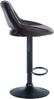 2er Set Barhocker SEGAD - Kunstleder Braun 47x48x85 cm Schwarz | Barstuhl Höhenverstellbar Mit Lehne Drehbar Tresenhocker Tresenstuhl Kneipenhocker Bild 4