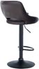 2er Set Barhocker SEGAD - Kunstleder Braun 47x48x85 cm Schwarz | Barstuhl Höhenverstellbar Mit Lehne Drehbar Tresenhocker Tresenstuhl Kneipenhocker Bild 5