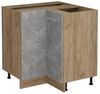 Eckunterschrank R-Line Beton 75.6 cm ohne Arbeitsplatte Vicco Bild 4