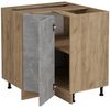 Eckunterschrank R-Line Beton 75.6 cm ohne Arbeitsplatte Vicco Bild 3