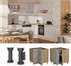 Eckunterschrank R-Line Beton 75.6 cm ohne Arbeitsplatte Vicco Bild 2