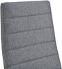 en.casa 6x Esszimmerstuhl 'Lidköping', Polsterstuhl, grau, Textil, Hochlehner Bild 4