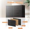 SURFOU Schubkastenkommode Kommode Stoff 8 Schubladen Sideboard Mehrzweckschrank (Schubladenschrank), für Schlafzimmer, Wohnzimmer, Kinderzimmer, Flur, Aufbewahrungsschrank Bild 4