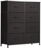 SURFOU Schubkastenkommode Kommode Stoff 8 Schubladen Sideboard Mehrzweckschrank (Schubladenschrank), für Schlafzimmer, Wohnzimmer, Kinderzimmer, Flur, Aufbewahrungsschrank Bild 2