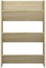 vidaXL Wand-Schuhschrank Sonoma-Eiche 60x18x90 cm Holzwerkstoff 806765 Bild 4