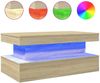 vidaXL Couchtisch mit LED-Leuchten Sonoma-Eiche 90x50x40 cm 839849 Bild 2
