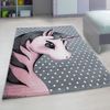 Kinder Teppich Kikki Läufer - 80x150 cm - Pink Bild 2