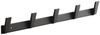 SO-TECH® Hakenleiste Blackline ALBUS schwarz pulverbeschichtet, (1 St), Länge 450 mm mit 5 Haken Bild 5